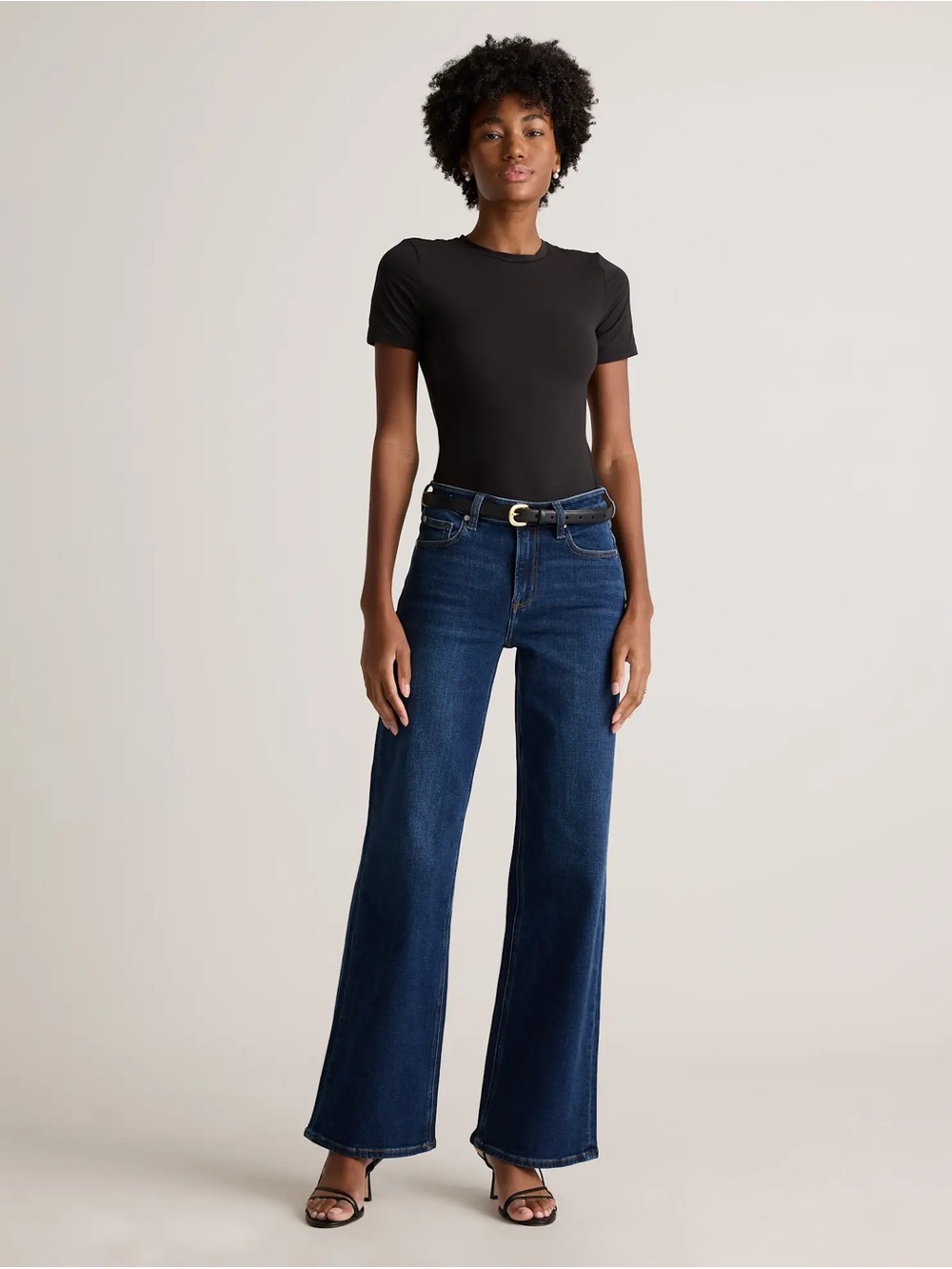Quince Bella Stretch Wide Leg Jeans - size 25